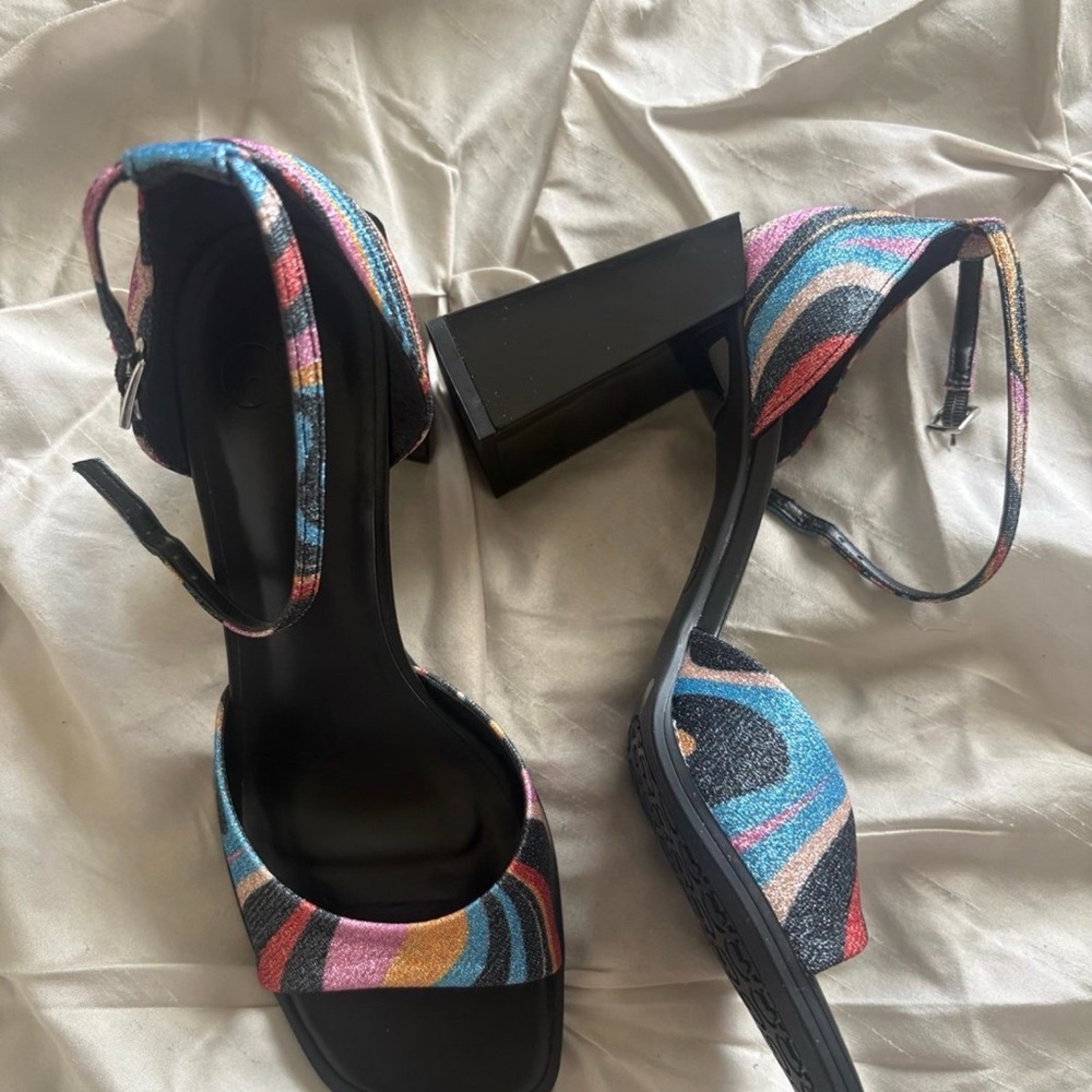 Gianni Bini Multicolor Strappy Heels